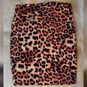 Y2K F21 - SM Cheetah Print Bodycon Mini Skirt